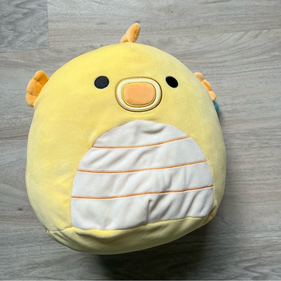 NWT 12” Squishmallow Clovis The Yellow Seahorse - Picture 3 of 6
